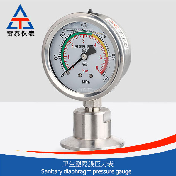 Sanitary diaphragm pressure gauge