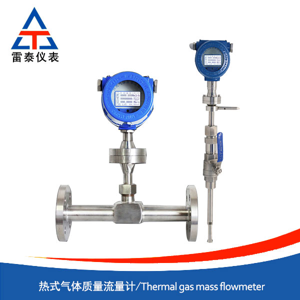 Thermal gas mass flowmeter